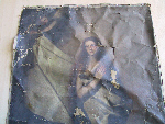 Schadensdokumentation an der Originalkopie "Heilige Agnes" nach Ribera, Exponat des Reiff-Museums